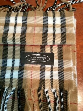 Hand Tailored 100% Cashmere Vintage Scarf